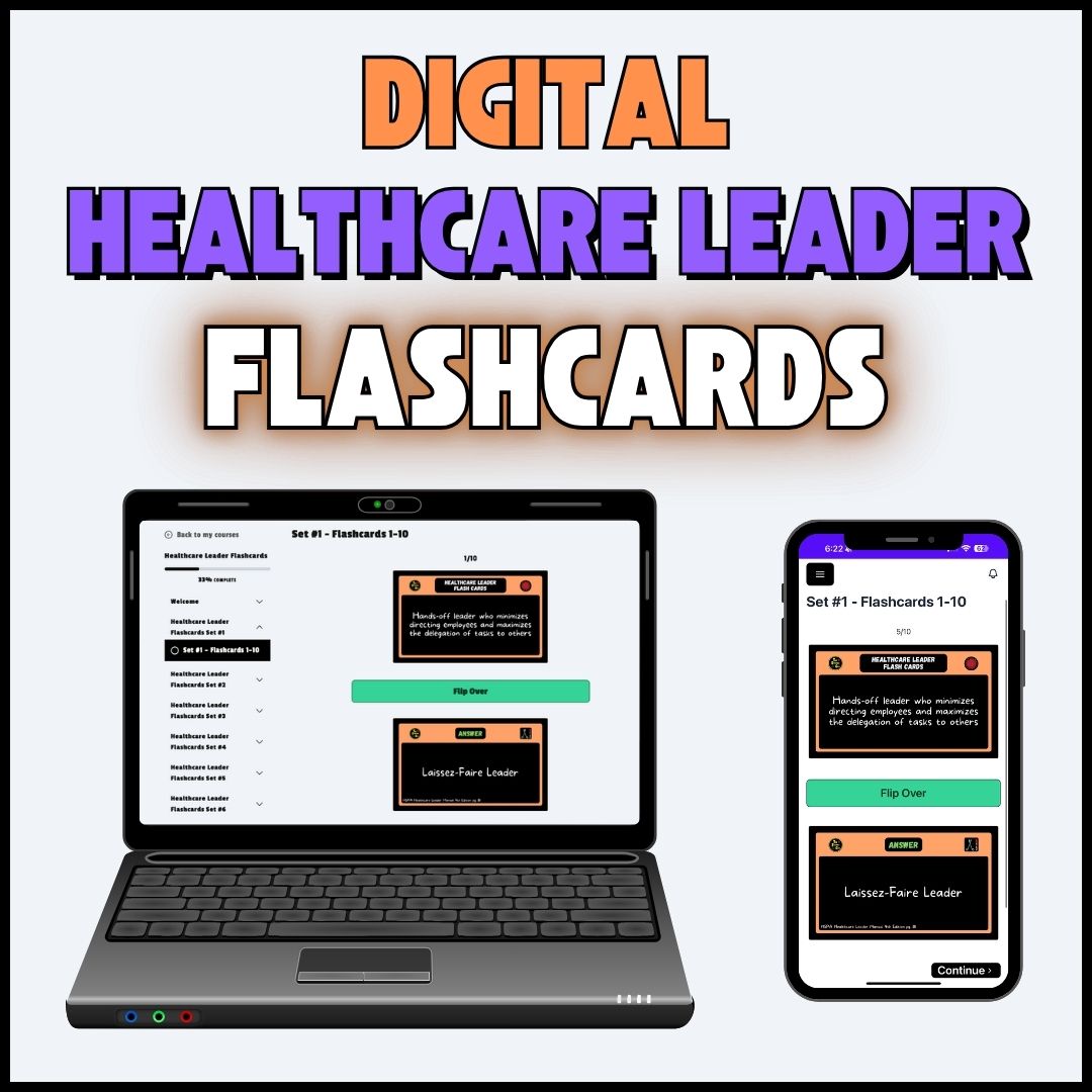 CHL and CSPM Flashcards for the Certified Healthcare Leader Certification Exam from HSPA and CBSPD