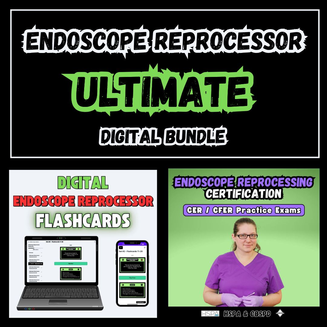Endoscope Reprocessing Flashcards and Practice Exams for the CER and CFER