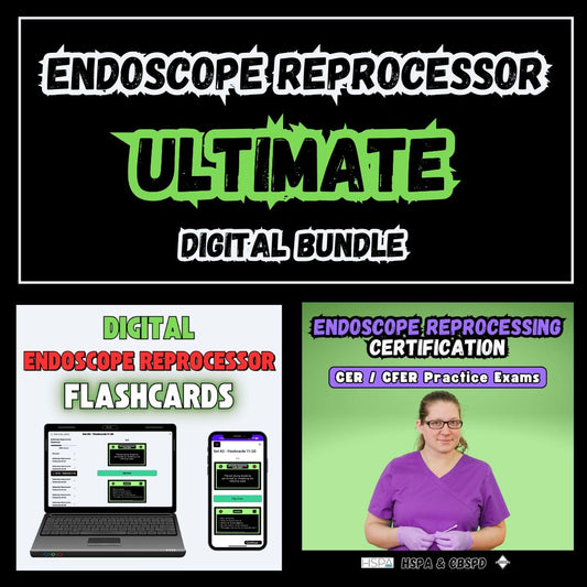 Endoscope Reprocessing Flashcards and Practice Exams for the CER and CFER