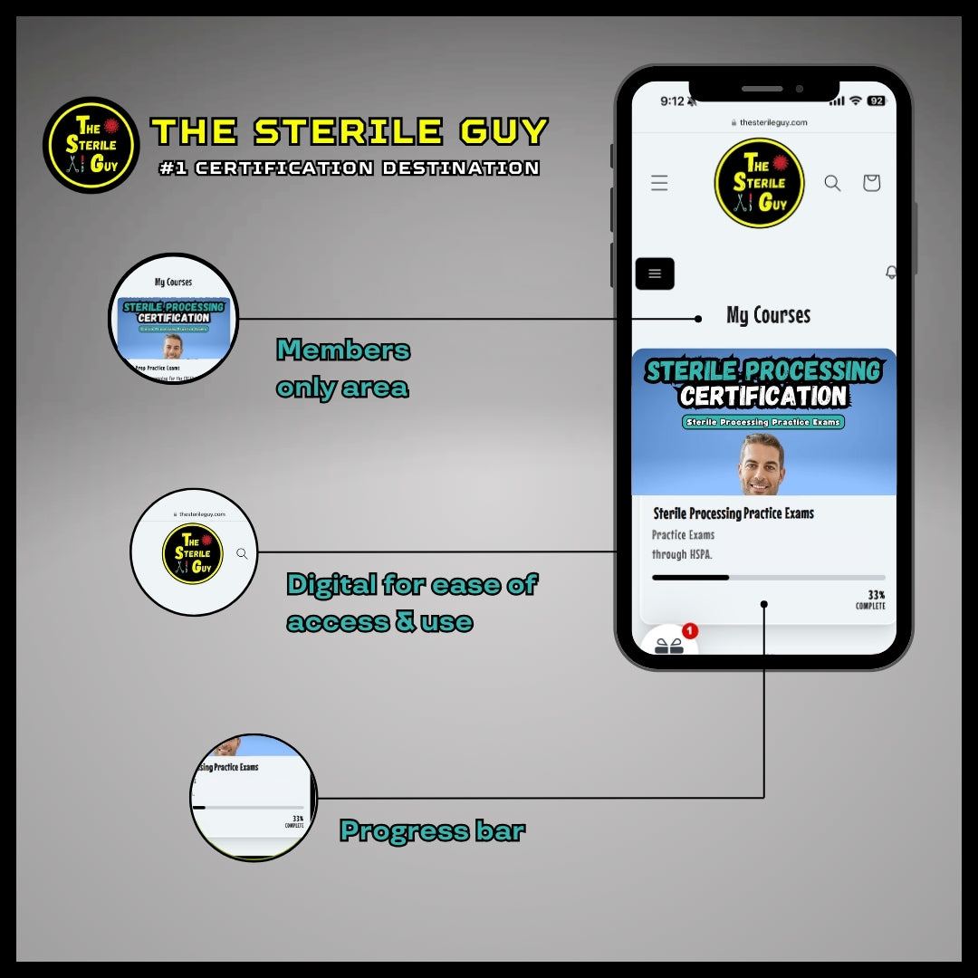 Sterile Processing Practice Exam The Sterile Guy LLC Sterile Processing Practice Exam The Sterile Guy LLC