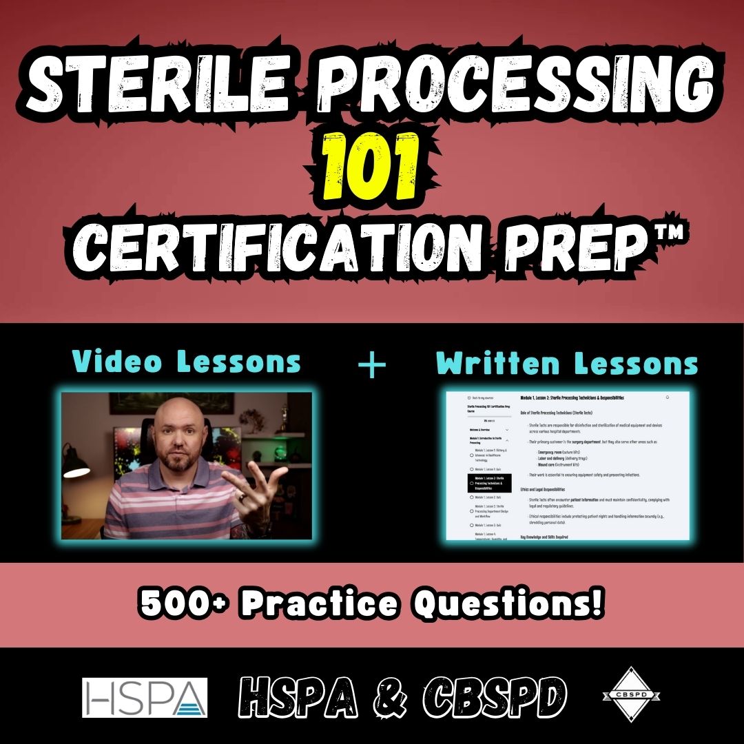 Sterile Processing 101 Certification Prep Crcst Certification Hspa