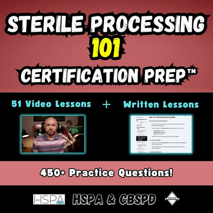 Sterile Processing 101 Online Certification Course
