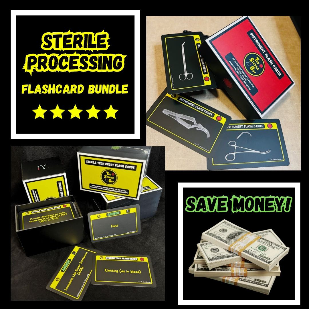 Sterile Processing Flashcards Bundle The Sterile Guy LLC