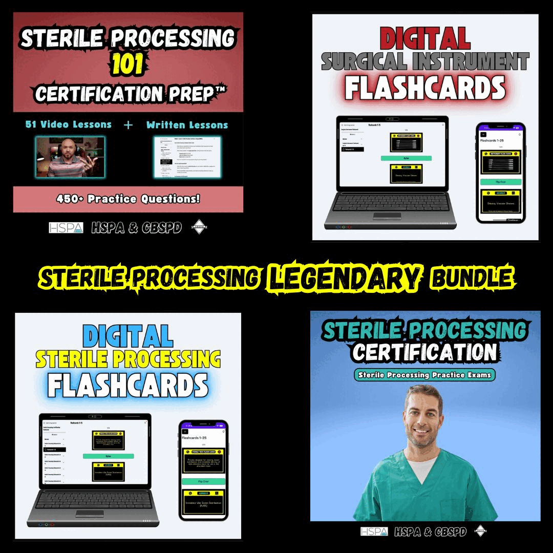 Sterile Processing Legendary Bundle Certification The Sterile Guy