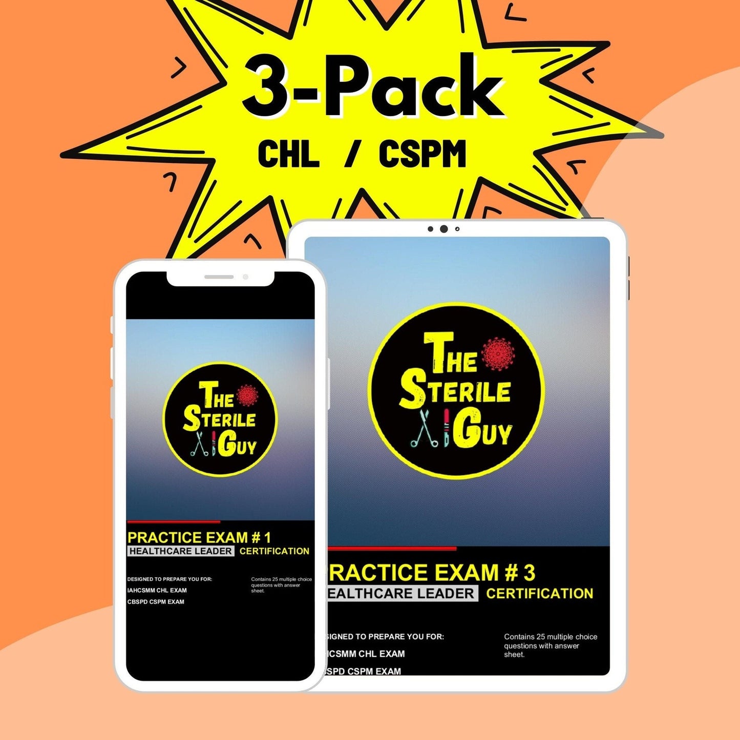 Triple Crown Ultimate Bundle for CRCST, CIS, & CHL Practice Tests and Flashcards
