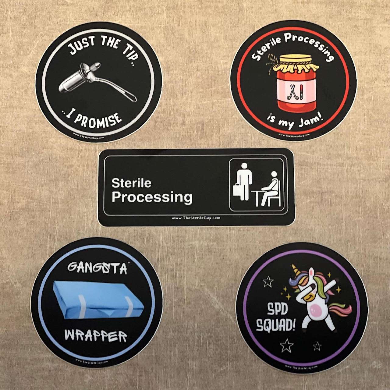 SPD Sticker 5 Pack - The Sterile Guy LLC